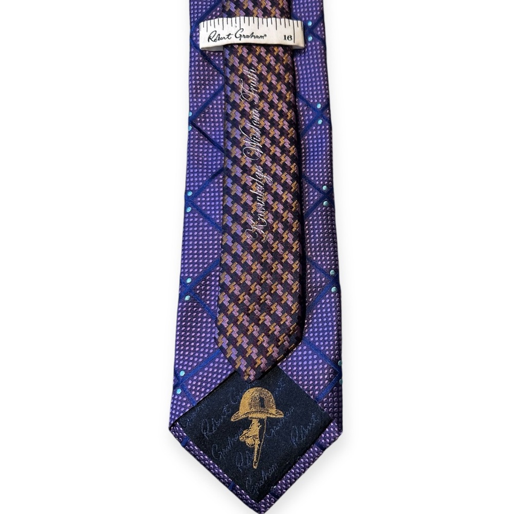 ROBERT GRAHAM Knowledge Wisdom Truth Embroidered Tie